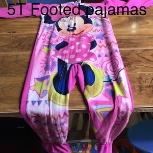 Minnie Mouse footed pajamas